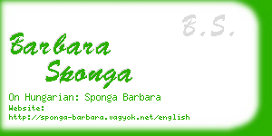 barbara sponga business card